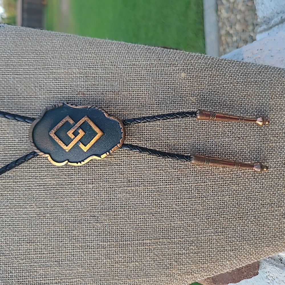 Solid Copper Bolo Tie - image 1